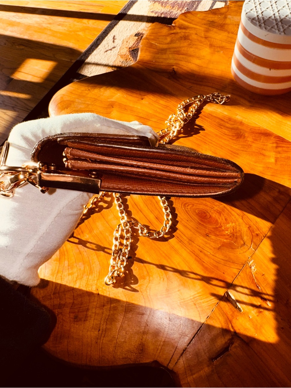 Louis Vuitton vintage Sarah monogram long wallet converted Crossbody 1999 - Picture 5 of 15